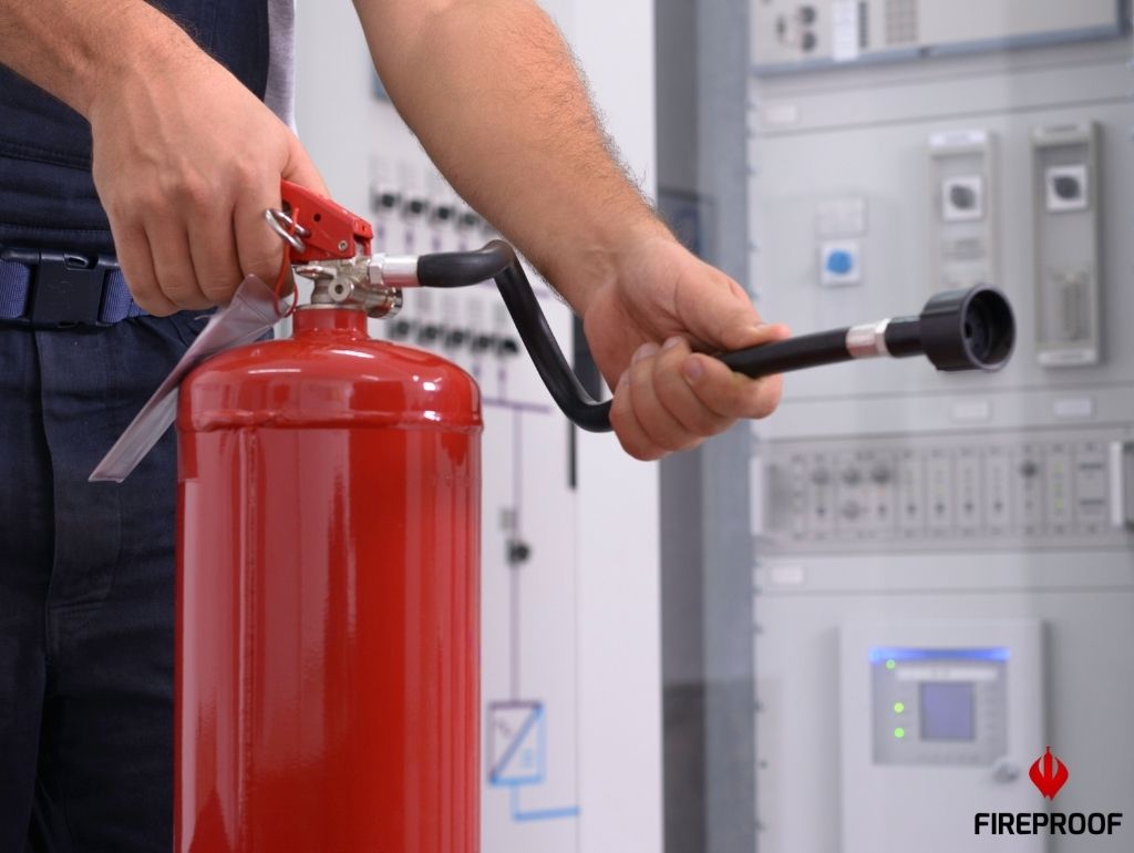 System gaszenia gazem